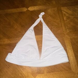 OhYasFit White Halter Sports Bra